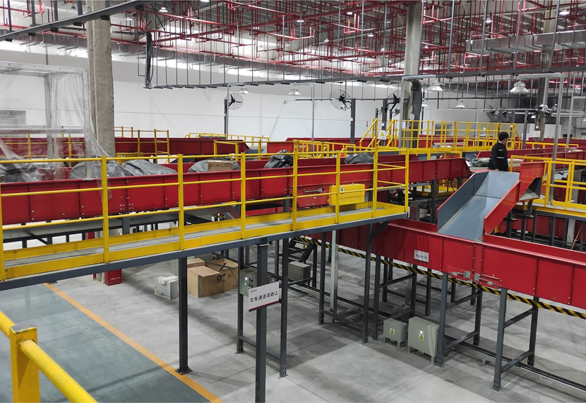 Newly built and renovated sorting center of a certain express delivery company in Huangchuan