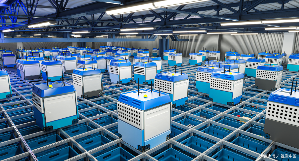 How does the express logistics industry apply automation technology to improve production efficiency and reduce personnel demand?(图4)