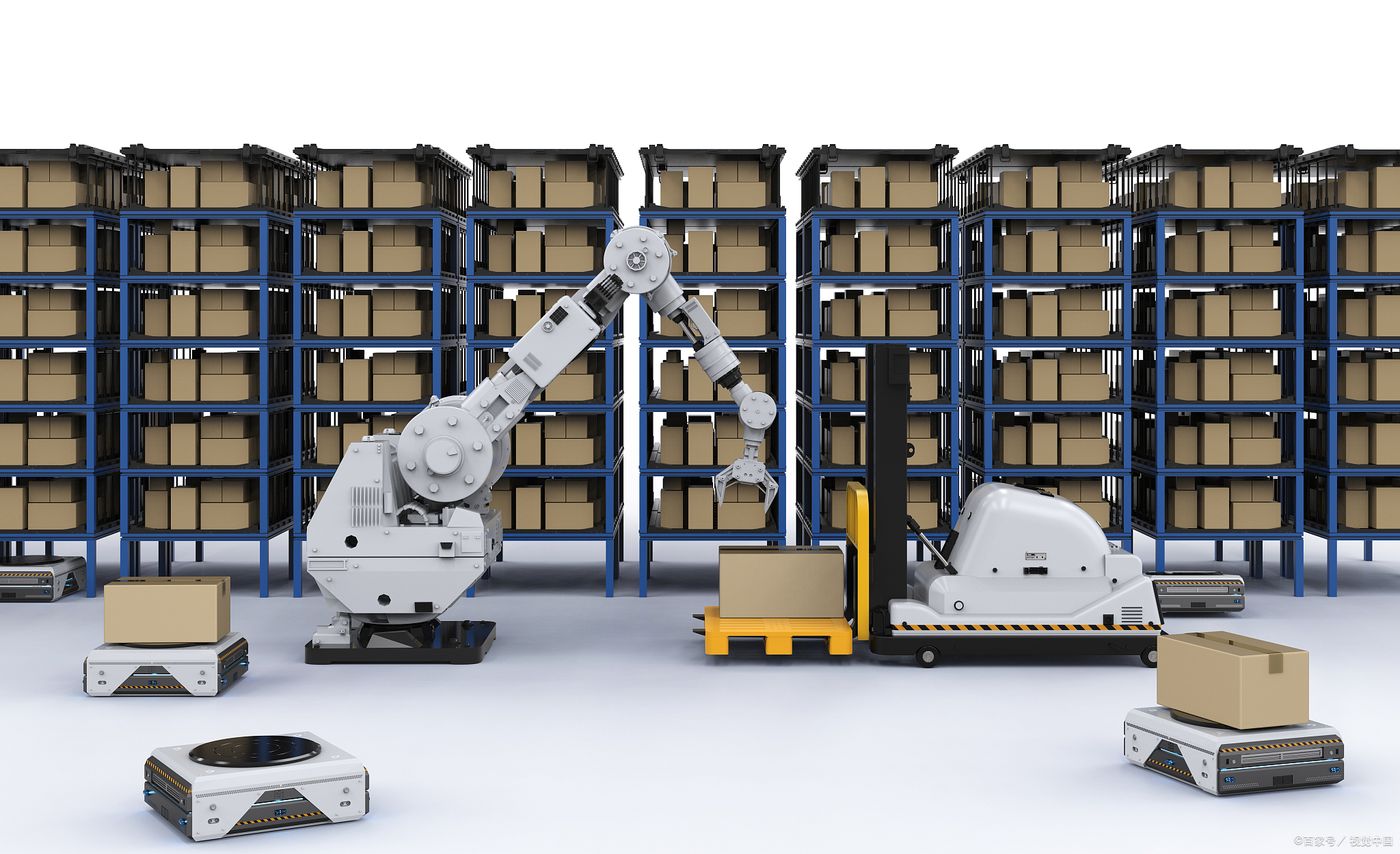 How does the express logistics industry apply automation technology to improve production efficiency and reduce personnel demand?(图6)