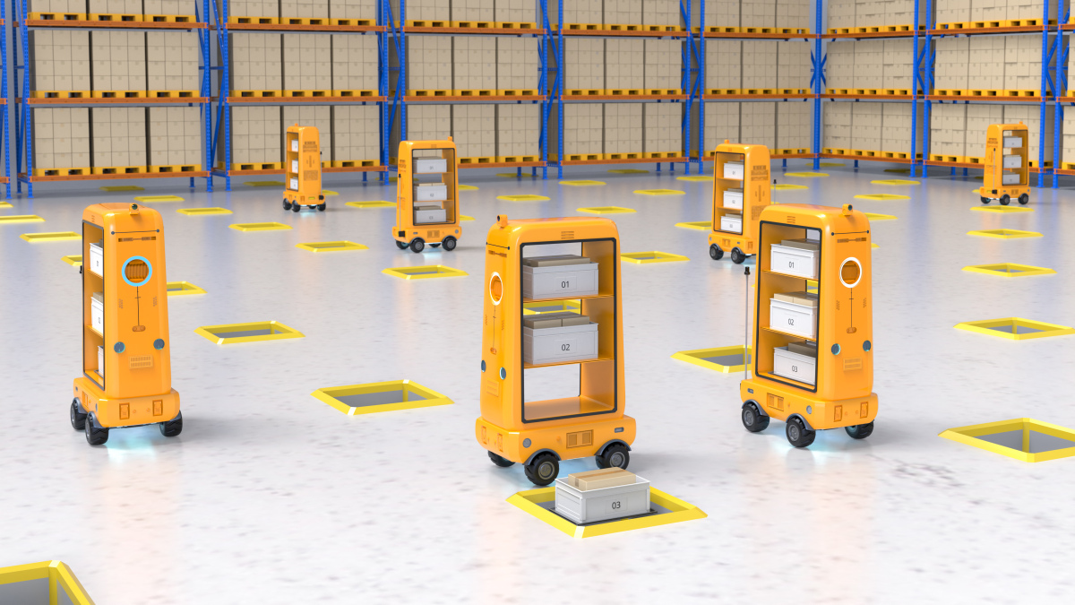 How does the express logistics industry apply automation technology to improve production efficiency and reduce personnel demand?(图7)