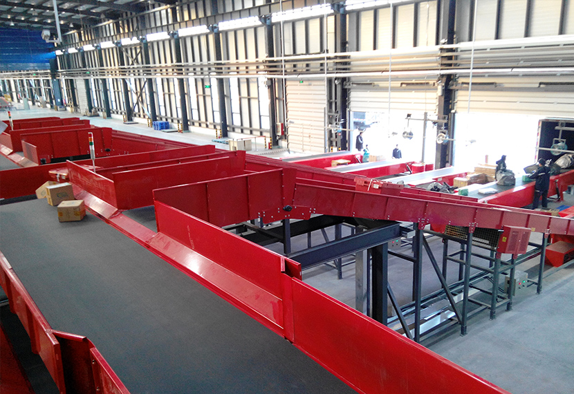 New and renovated sorting center of a express delivery company in Weifang
